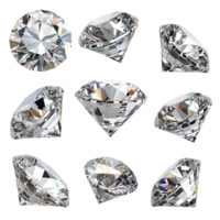 brillante diamante corazones transparente antecedentes png