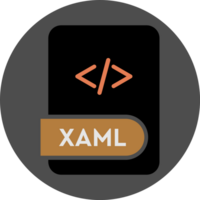 Xaml File Format Icon Circular Shape Art png