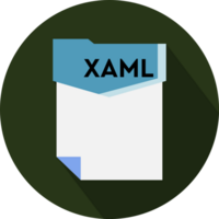 Xaml File Format Minimal Icon With Circular Shape Art png