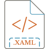 Xaml File Icon Natural Gray Rounded Outline Design Element png