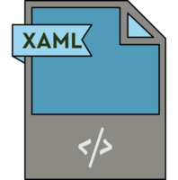 Modern Xaml File Format Icon Minimal png