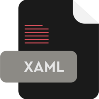 Xaml File Extension Icon Black And Natural Gray Fill Color Design Element png