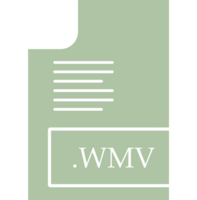 Wmv File Format Icon Fill Insidse With Symbol Design Element png