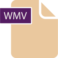 Creative Wmv File Format Icon Rounded Shapes And Spacing Graphic png