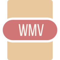 Wmv File Extension Icon Rounded And Color Fill Design Element png