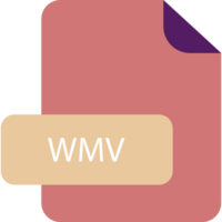 Wmv File Extension Icon Rounded Corners And Deep Color Design Element png