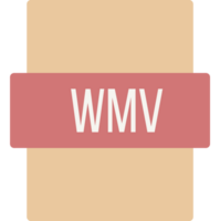 Modern Wmv Ip File Extension Icon Color Fill Outer Flat png