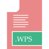 Wps File Format Icon Fill Insidse With Symbol png