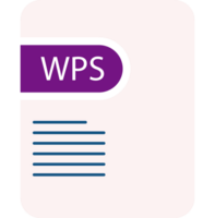 Wps File Icon Deep And Minimal png