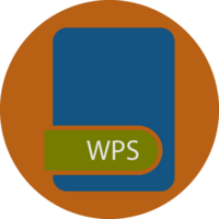 Wps File Format Icon Circular Shape png