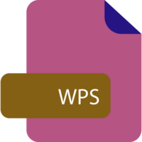 Wps File Extension Icon Rounded Corners And Deep Color png