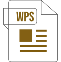 Wps Icon Inside Transparent Outline And Sharp Corners png