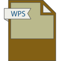 Wps File Format Icon Minimal png