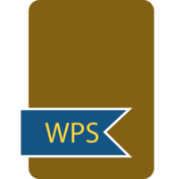 Wps File Format Icon Label Contour png