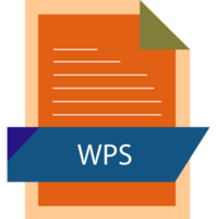 Wps File Format Icon Modern Design png