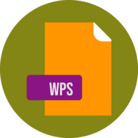 Wps File Format Icon Rounded Circle Bg png