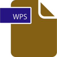 Wps File Format Icon Rounded Shapes And Spacing png