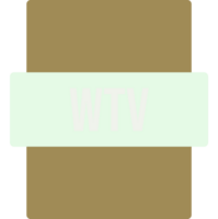 Wtv Ip File Extension Icon Color Fill Outer Flat png