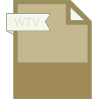 Wtv File Format Icon Minimal png