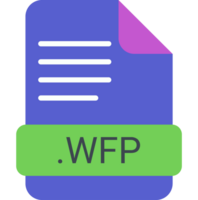 Wfp File Extension Icon With Symbol png