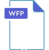Wfp File Format Minimal Icon Outline png