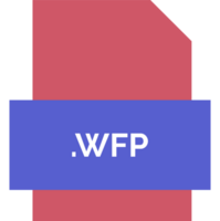 Wfp File Extension Icon Fill Crisp Corners With Symbol png