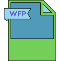 Wfp File Format Icon Minimal png