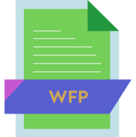 Wfp File Format Icon Modern Design png