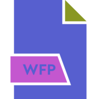 Wfp File Format Icon Shape png