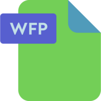 Wfp File Format Icon Rounded Shapes png