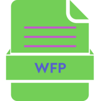 Wfp File Icon Black Color And Lines png