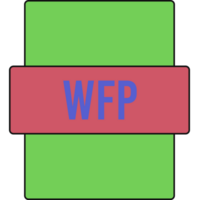 Wfp Ip File Extension Icon Color Fill Outer Flat png