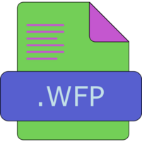 Wfp File Extension Icon Slate Fill With Lines Fill png