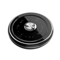 Futuristic Circular Smart Control Device with Touchscreen Interface png