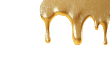 Fluid Gold Drips Creating a Unique Visual Effect png