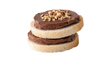 Gourmet Hazelnut and Chocolate Spread on Toast png