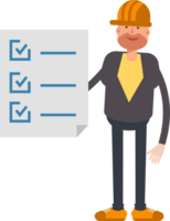 Engineer Character and Check List Document png