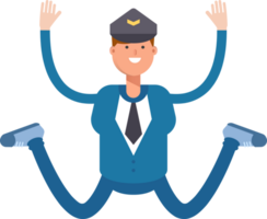 Postman Character Jumping png