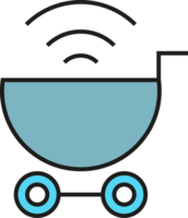 Shopping Cart and Wifi Icon png