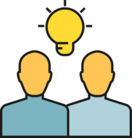 Brainstorm Icon Illustration png