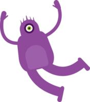Monster Character Relaxing and Jumping png