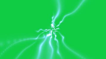 glowing blue cosmic energy trail path magic exploring effect animation isolated on green screen background video