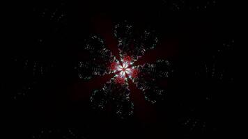 Infinite 3D tunnel of abstract geometric shapes for VJ backgrounds video