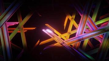 Abstract seamless multicolor psychedelic hypnotic VJ loop background. 3D graphics for music stage transition, shows, retro, hitech. video