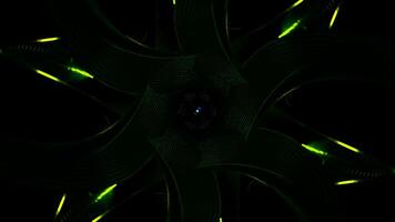 Glowing Pulsating VJ Loop with Rotating Geometric Designs video