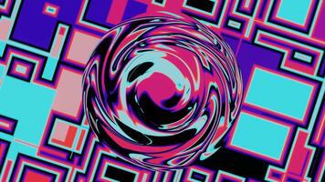 Strobe Abstract blue purple Trendy Surreal pulsating Futuristic multicolor Psychedelic Hypnotic VJ seamless loop Background. video