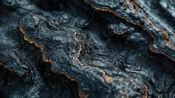 A close up of a black wood surface photo