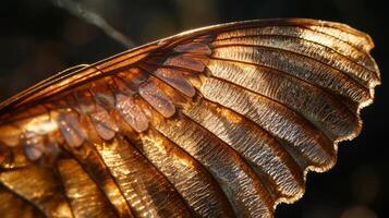 A close up of a butterfly wing photo