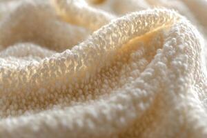 Crafting comfort with soft boucle fabric for cozy interiors photo