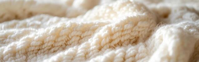 Soft boucle fabric draped thoughtfully on a cozy surface photo